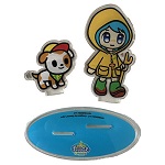 figurina luce e santino mascotte giubileo 2025 acrilico