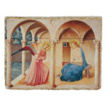annunciazione 9x12 cm beato angelico retouch bottega tifernate