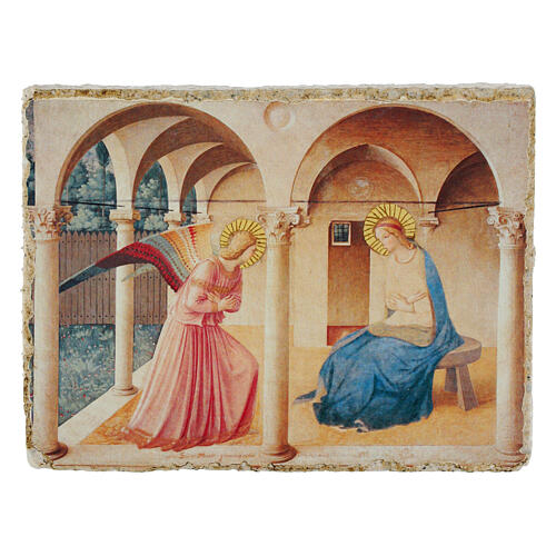 annunciazione 9x12 cm beato angelico retouch bottega tifernate