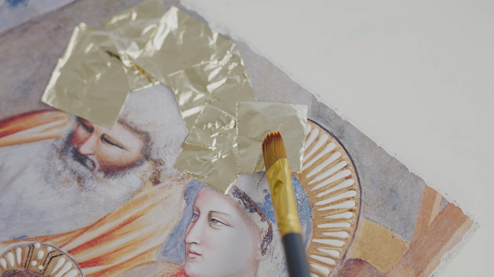 finitura foglia oro
