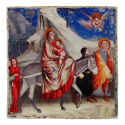 fuga in egitto giotto 9x9 cm bottega tifernate essential