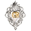 ex-voto cuore fiamma 8x6 cm