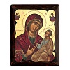icona serigrafata madonna odigitria su tela 14x10 cm