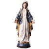 statua legno madonna delle grazie dipinta val gardena