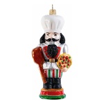 decorazione natalizia albero nutcracker italiano vetro soffiato altezza 13 cm