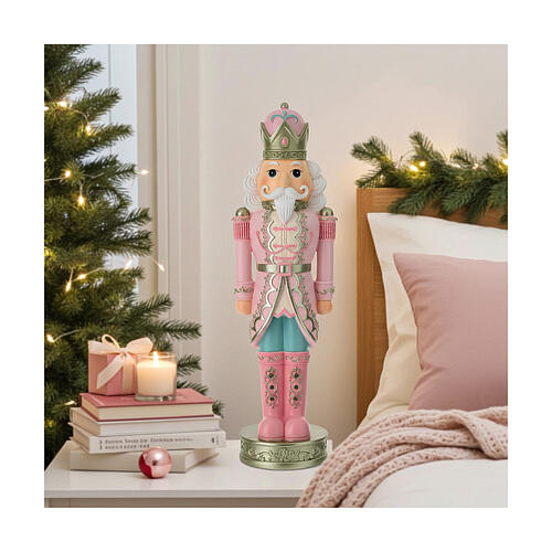 generale schiaccianoci rosa resina 60 cm