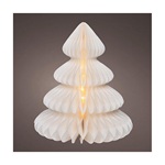 albero carta bianca fsc mix 100 micro led bianco caldo 48 cm