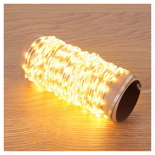 catena luminosa bianco caldo 567 led 9 m int est