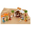 set presepe completo 20 pz. sevi legno dipinto 6 cm