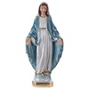 statua madonna miracolosa 20 cm in gesso madreperlato