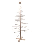 albero di natale xmas3 in legno naturale decorativo 190 cm