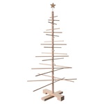 albero natalizio xmas3 realizzato in legno naturale 125 cm