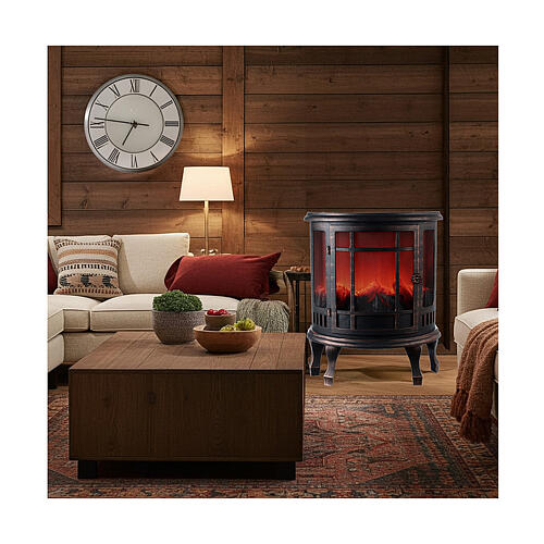 caminetto antico effetto fiamma led 55x45x24 cm