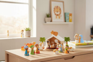 Sevi e il presepe per bambini: tradizione e gioco in legno