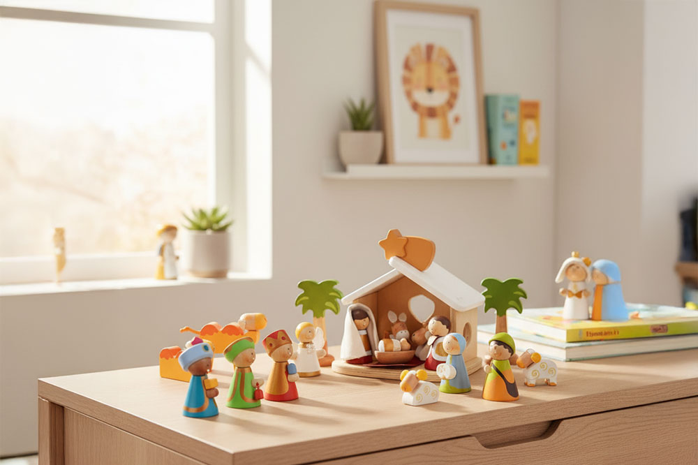 Sevi e il presepe per bambini: tradizione e gioco in legno