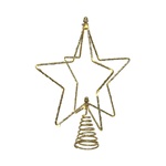 puntale stella luci 20 led 25x20 cm albero di natale