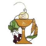 decorazione santissimo sacramento vetro colorato