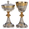 calice pisside lavorazione spighe grano ottone