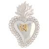 ex-voto fiamma cuore argento 925 gr 10x7