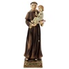 sant'antonio da padova gigli bambino statua resina 22 cm