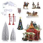 festive tidings nursery set articolo lemax santas wonderland 27x48x20 cm 66708