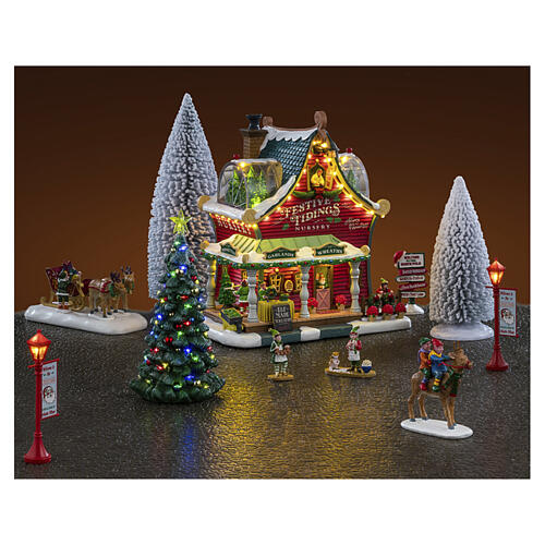 festive tidings nursery set articolo lemax santas wonderland 27x48x20 cm 66708