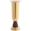 vaso portafiori ottone dorato cestello acciaio apostoli